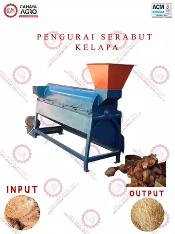 MESIN PENGURAI SERABUT KELAPA CA-PP-PSK-100