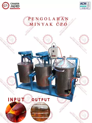 MESIN PENGOLAHAN  CPO CA-PP-PC-50