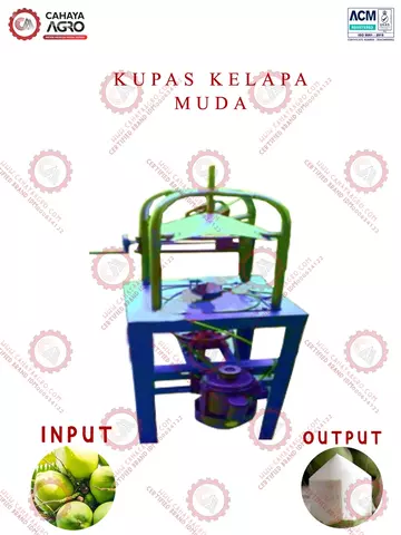 MESIN KUPAS KELAPA MUDA CA-PP-KKM-75