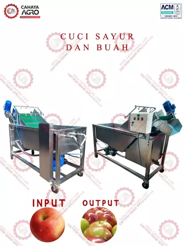 MESIN PENCUCI SAYUR DAN BUAH CA-PP-PSB-100
