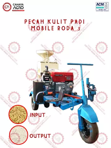 MESIN PECAH KULIT PADI MOBILE RODA 3 CA-PP-PKPMR3-600