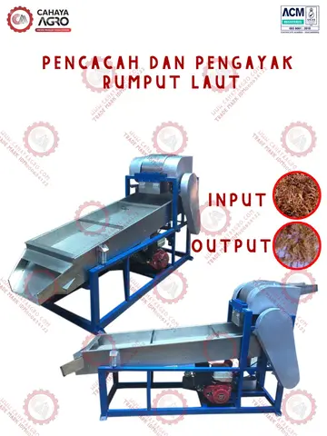 MESIN PENCACAH DAN PENGAYAK RUMPUT LAUT CA-MM-PPRL-500