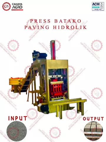 MESIN SET PRESS BATAKO PAVING HIDROLIK CA-B-PBPH-600