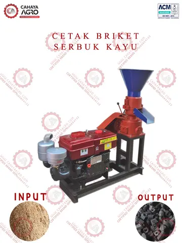 MESIN CETAK BRIKET SERBUK KAYU CA-B-CBSK-150