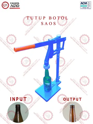 ALAT TUTUP BOTOL SAOS CA-TTG-TBS-SDM