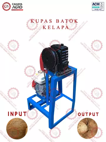 MESIN KUPAS BATOK KELAPA CA-PP-KBK-300