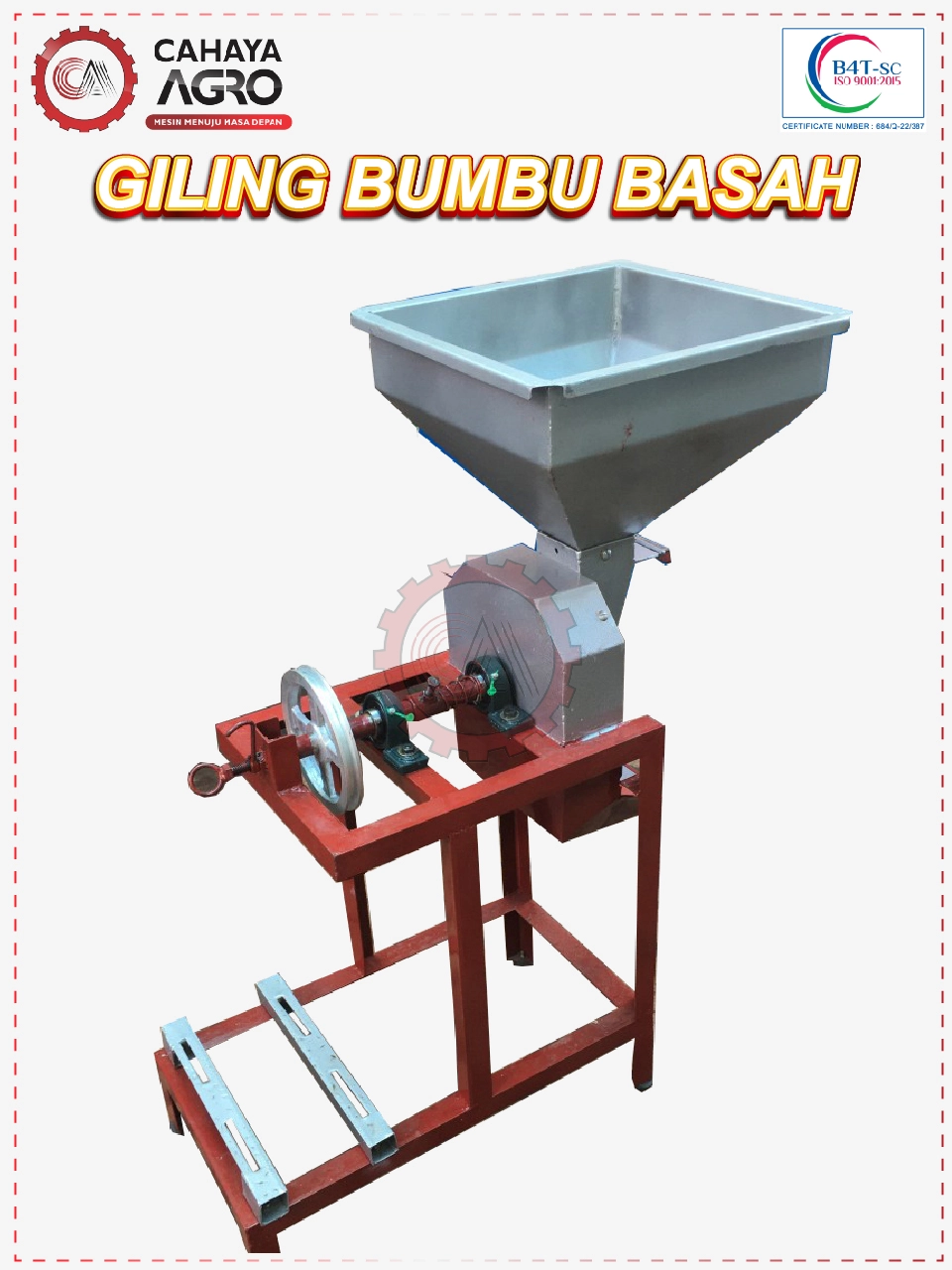 MESIN GILING BUMBU BASAH CA-MM-GBB-10