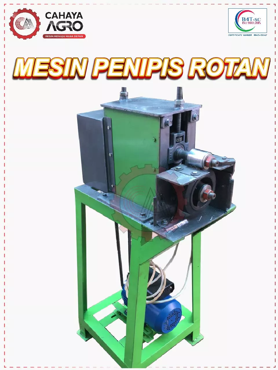 MESIN PENIPIS ROTAN CA-TTG-PR-1