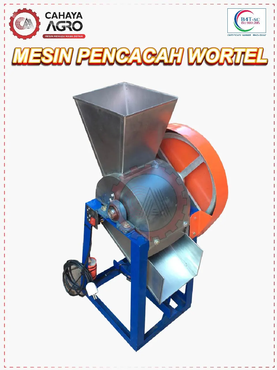 MESIN PENCACAH WORTEL CA-PP-PW-15