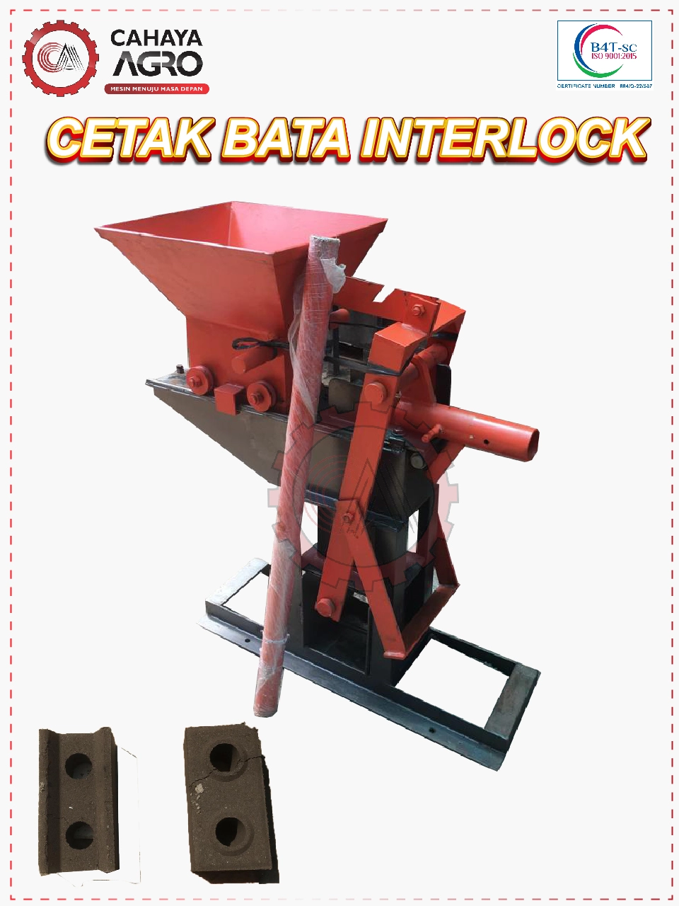MESIN CETAK BATA INTERLOCK CA-B-CBI-1
