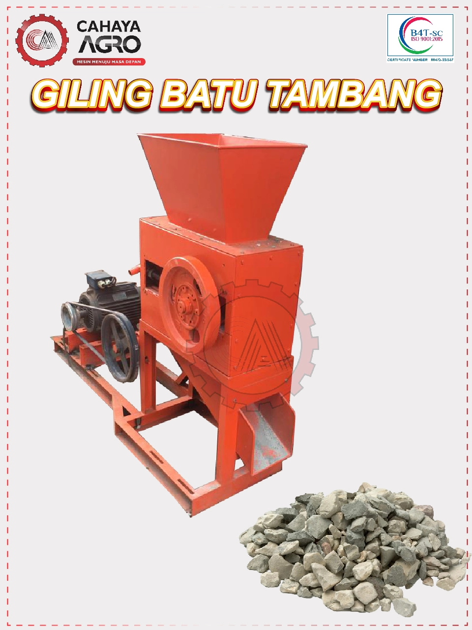 MESIN GILING BATU TAMBANG CA-B-GBT-3