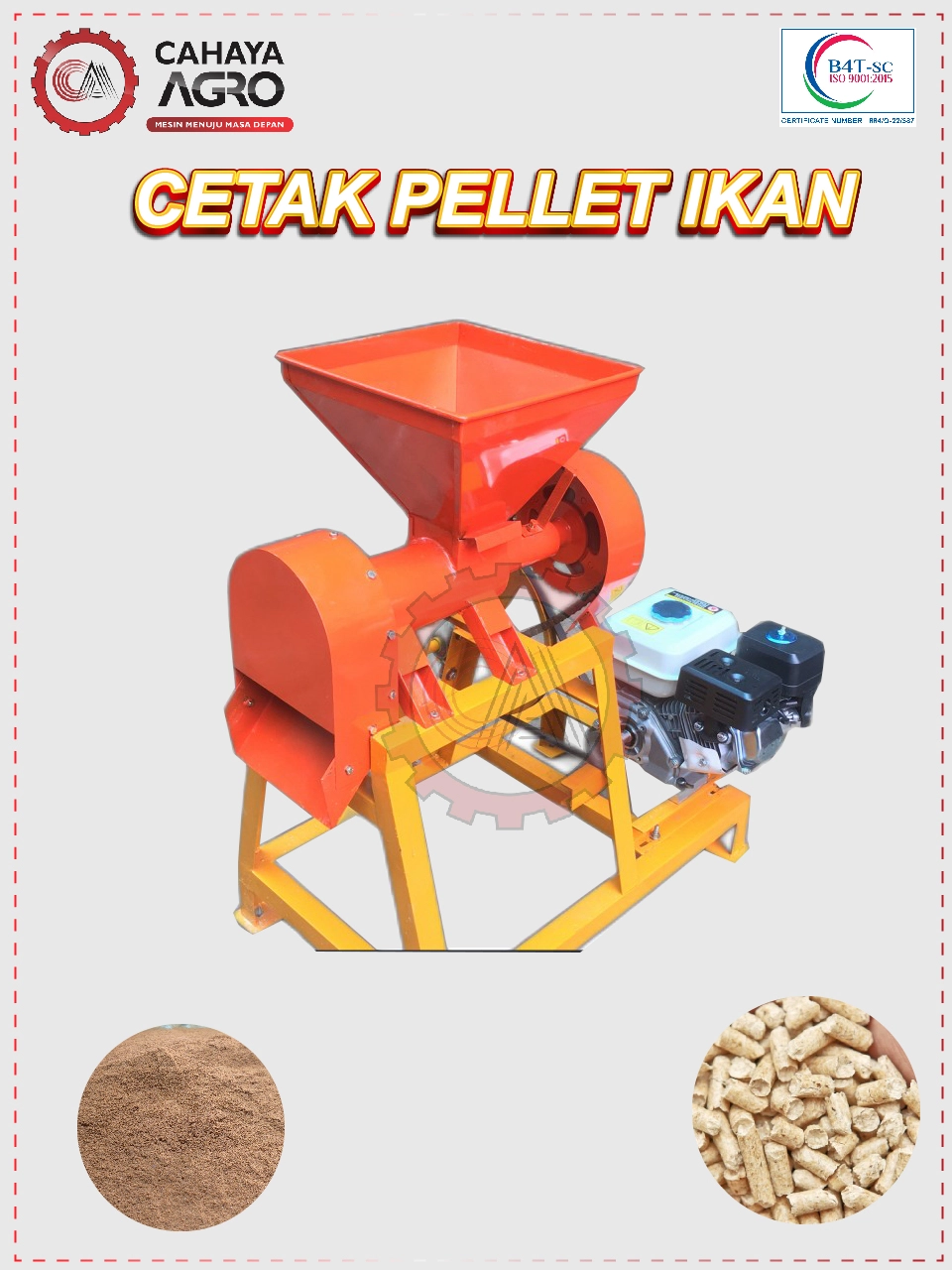 MESIN CETAK PELET IKAN DAN UNGGAS CA-P-CPIU-100