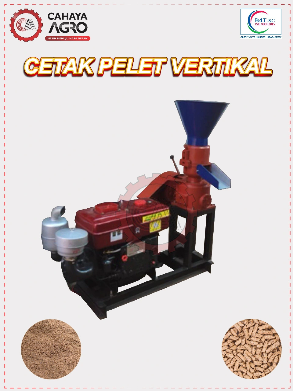 MESIN CETAK PELET VERTIKAL CA-P-CPV-50