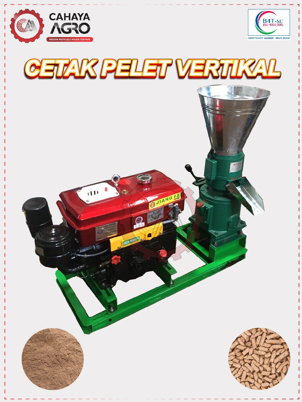 MESIN CETAK PELET VERTIKAL CA-P-CPV-50