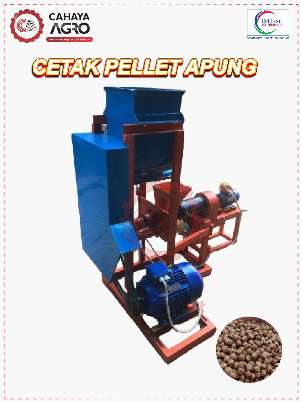 MESIN CETAK PELET APUNG CA-P-CPA-30-MIXER