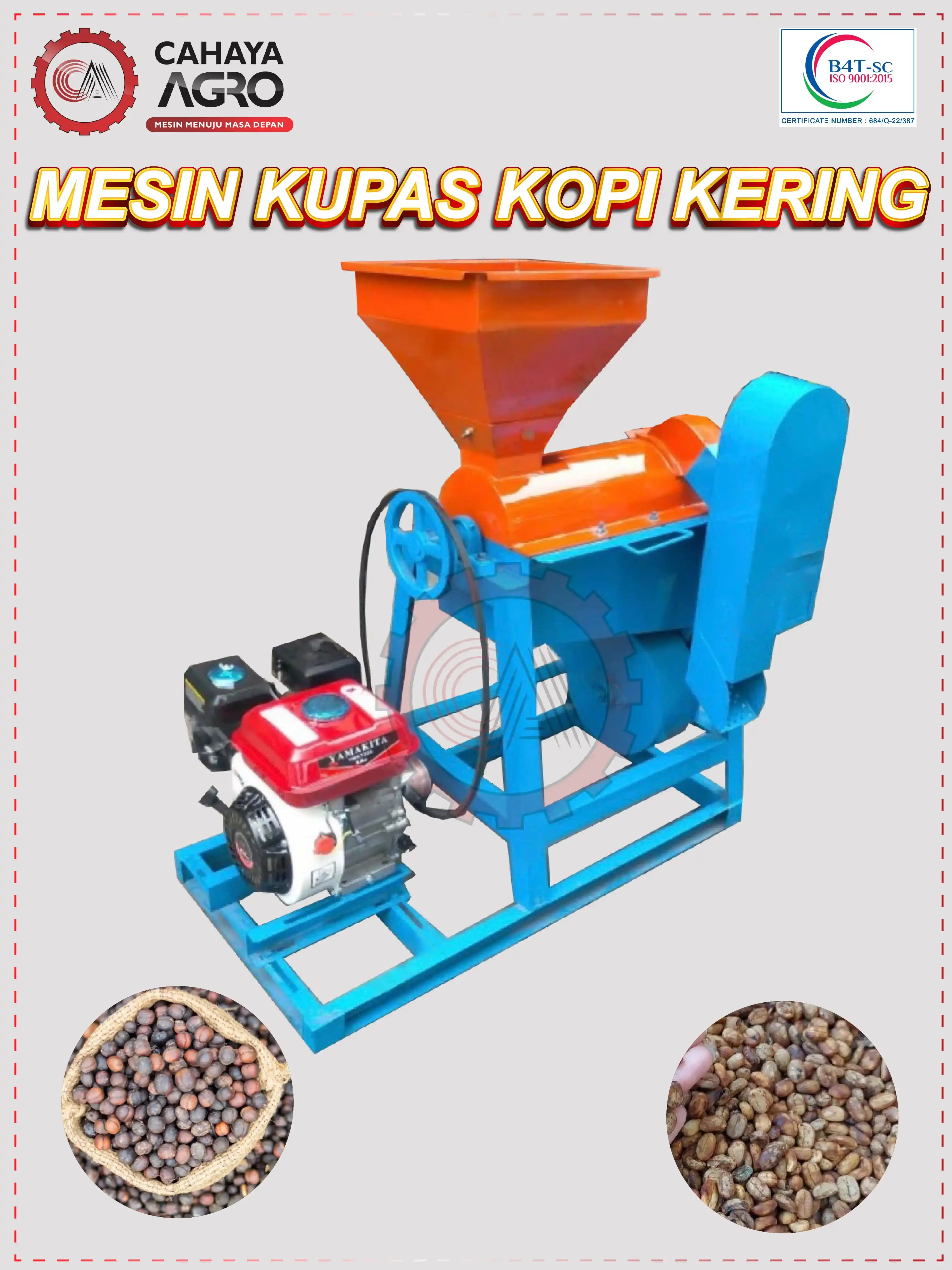 MESIN KUPAS KOPI KERING CA-PP-MKKK-50