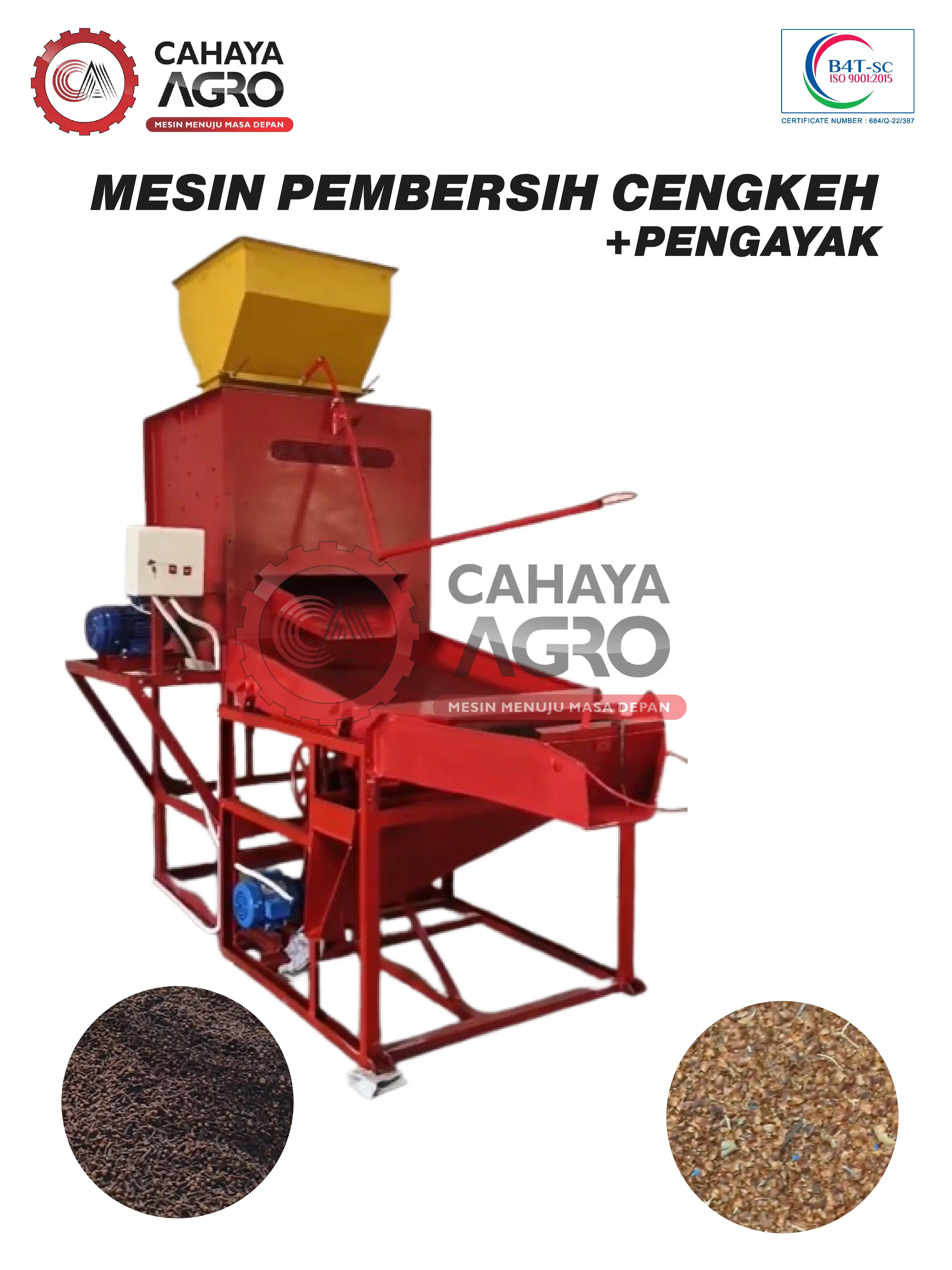 MESIN PEMBERSIH CENGKEH PENGAYAK CA-PCP-P-1000