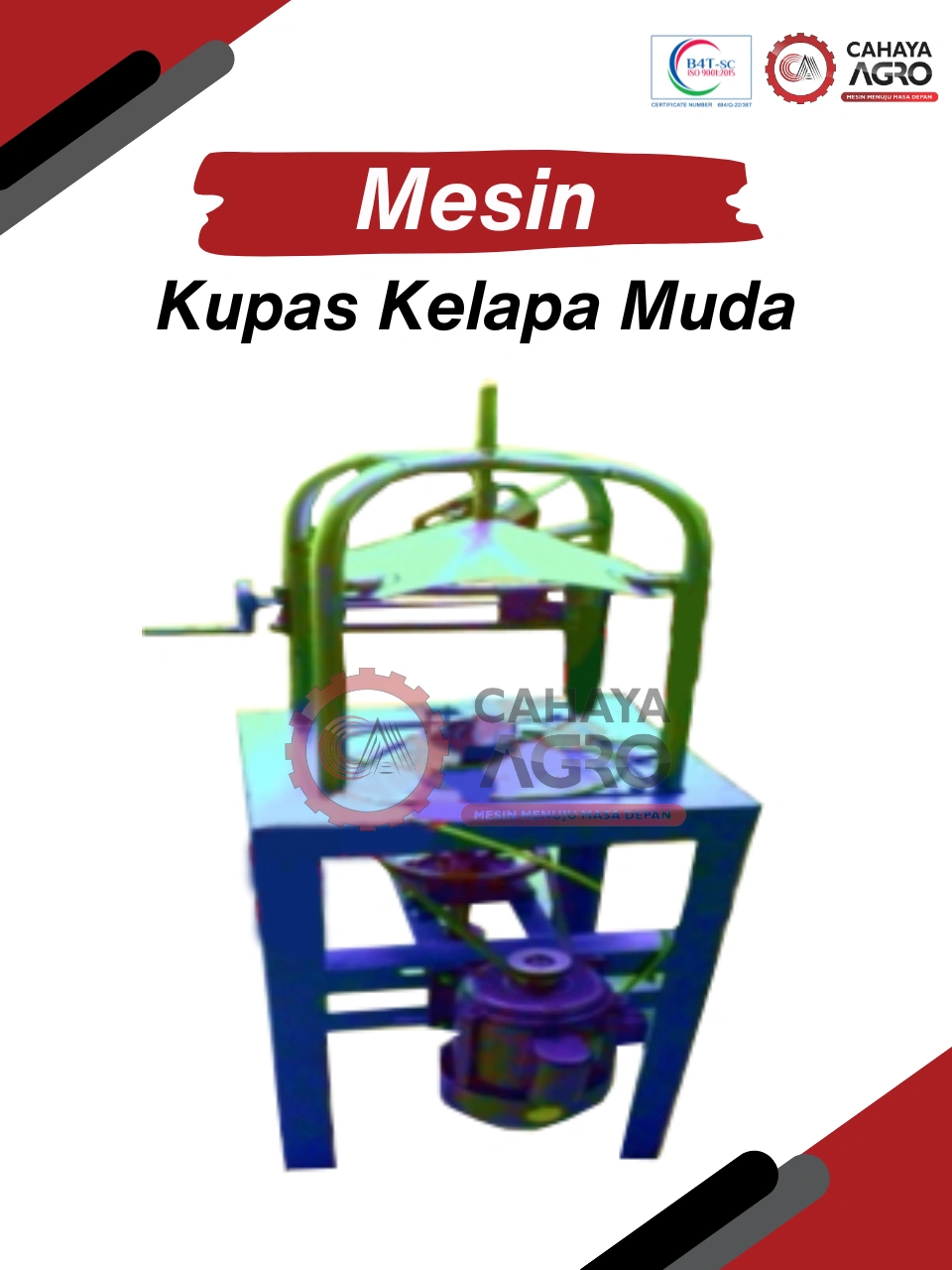 MESIN KUPAS KELAPA MUDA CA-PP-KKM-75