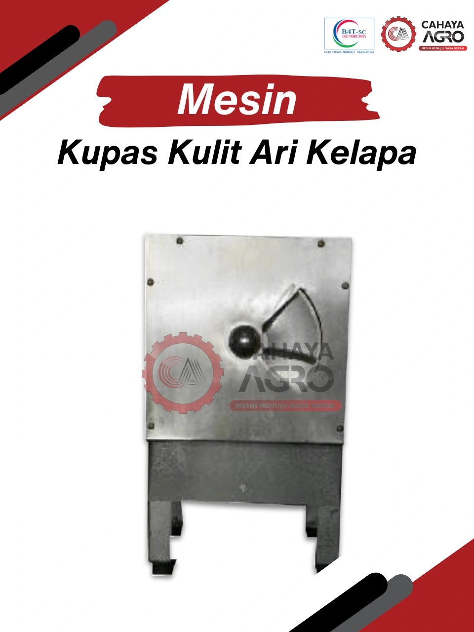 MESIN KUPAS KULIT ARI KELAPA CA-PP-KKAK-60