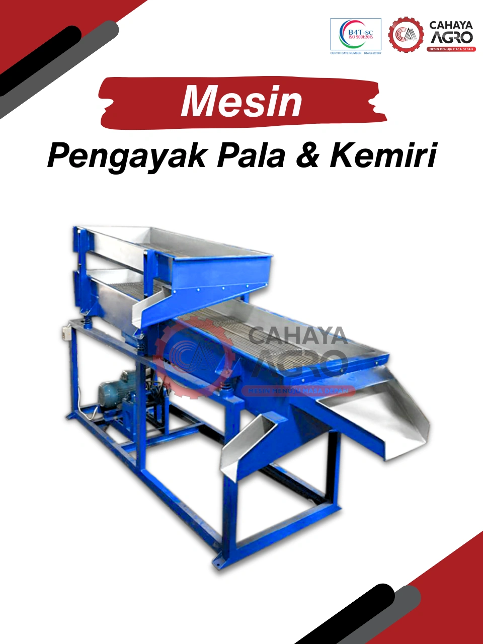 MESIN PENGAYAK PALA & KEMIRI CA-PP-PPK-500