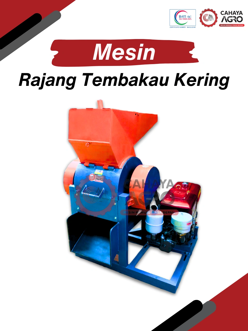 MESIN RAJANG TEMBAKAU KERING CA-PP-RTK-65