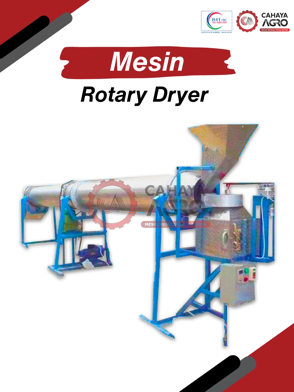 MESIN ROTARY DRYER CA-PP-RD-30