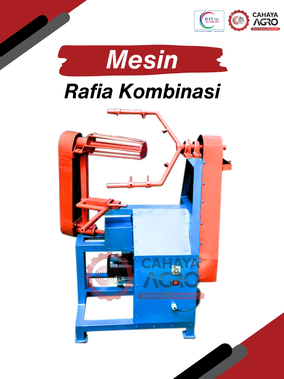 MESIN GULUNG RAFIA MODEL KOMBINASI CA-TTG-GRMK-50