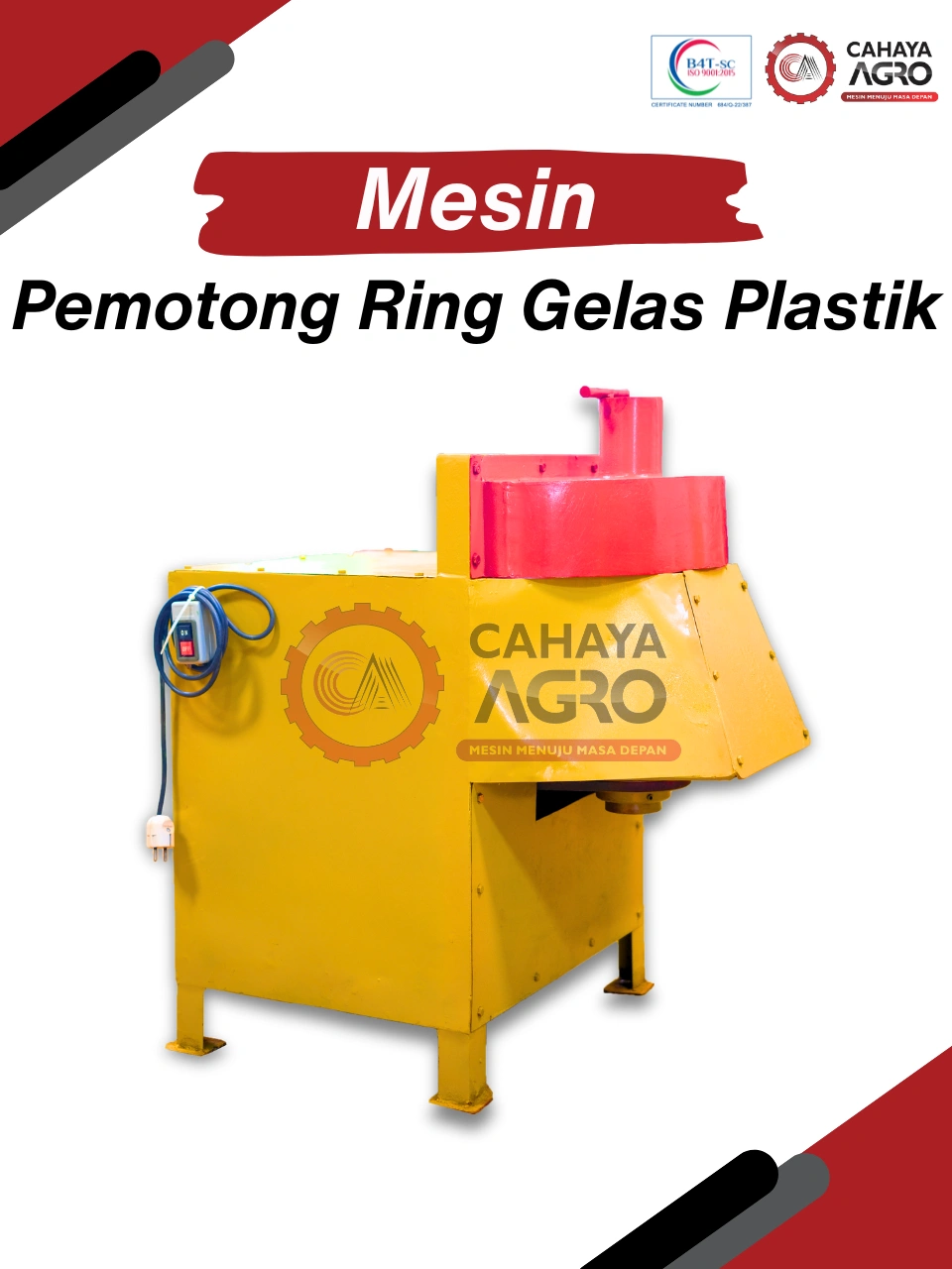 MESIN PEMOTONG RING GELAS PLASTIK CA-TTG-PRGP-50