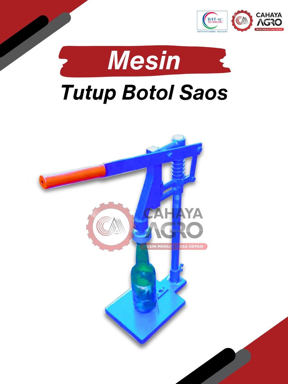 ALAT TUTUP BOTOL SAOS CA-TTG-TBS-SDM