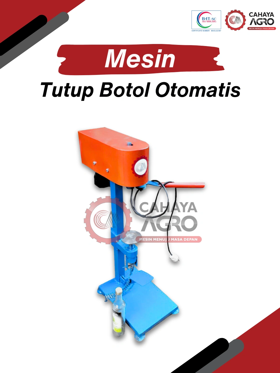 MESIN TUTUP BOTOL ULIR OTOMATIS CA-TTG-TBUO-60(1SET)