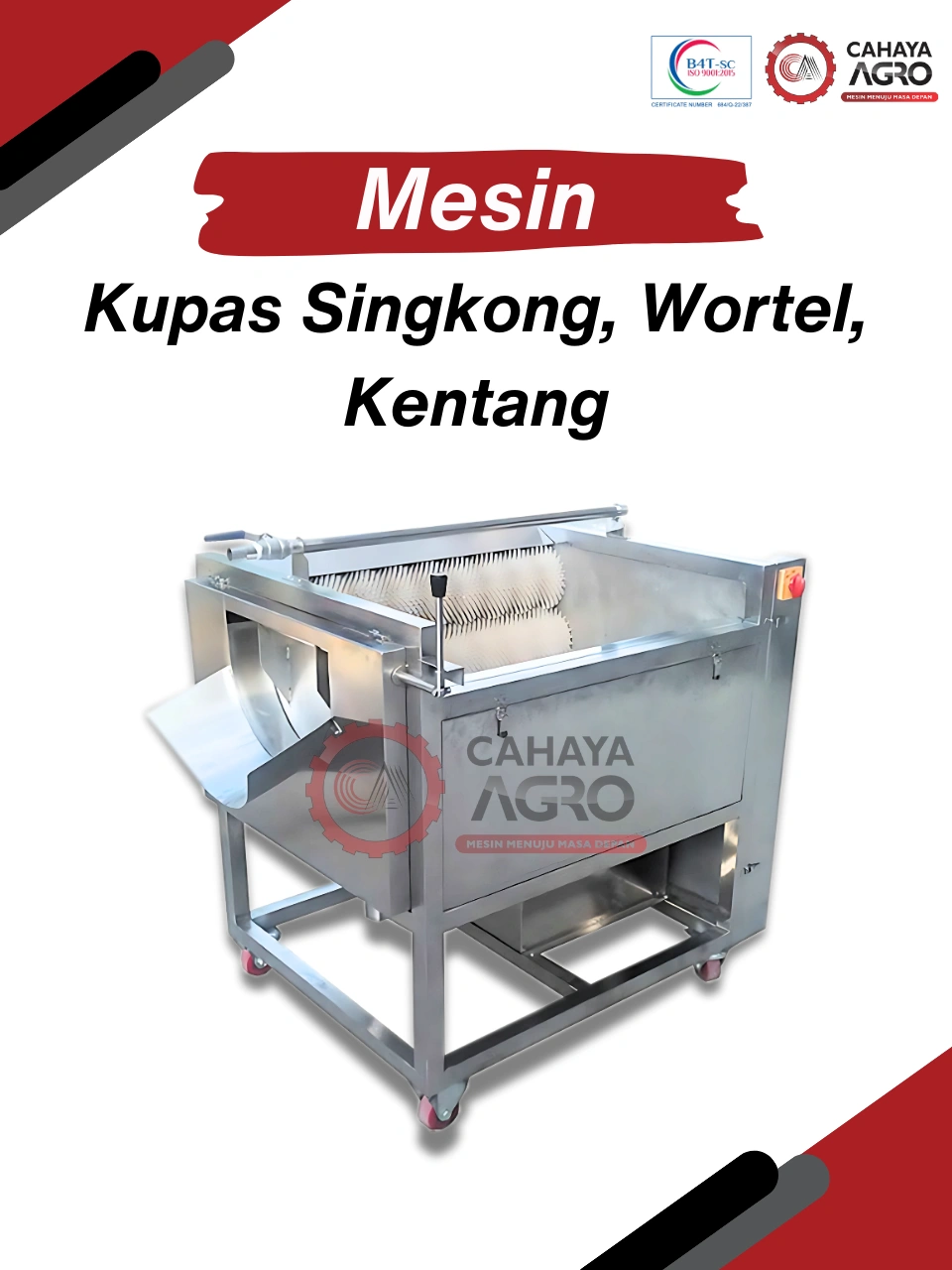MESIN KUPAS SINGKONG, KENTANG DAN WORTEL CA-MM-KSKW-200