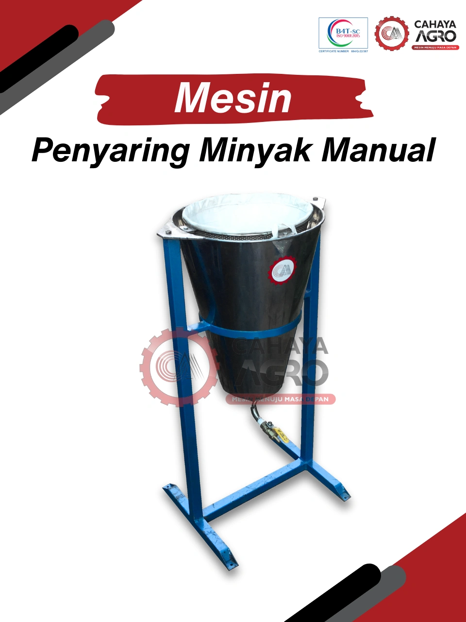 MESIN PENYARING MINYAK MANUAL CA-MM-PMM-20