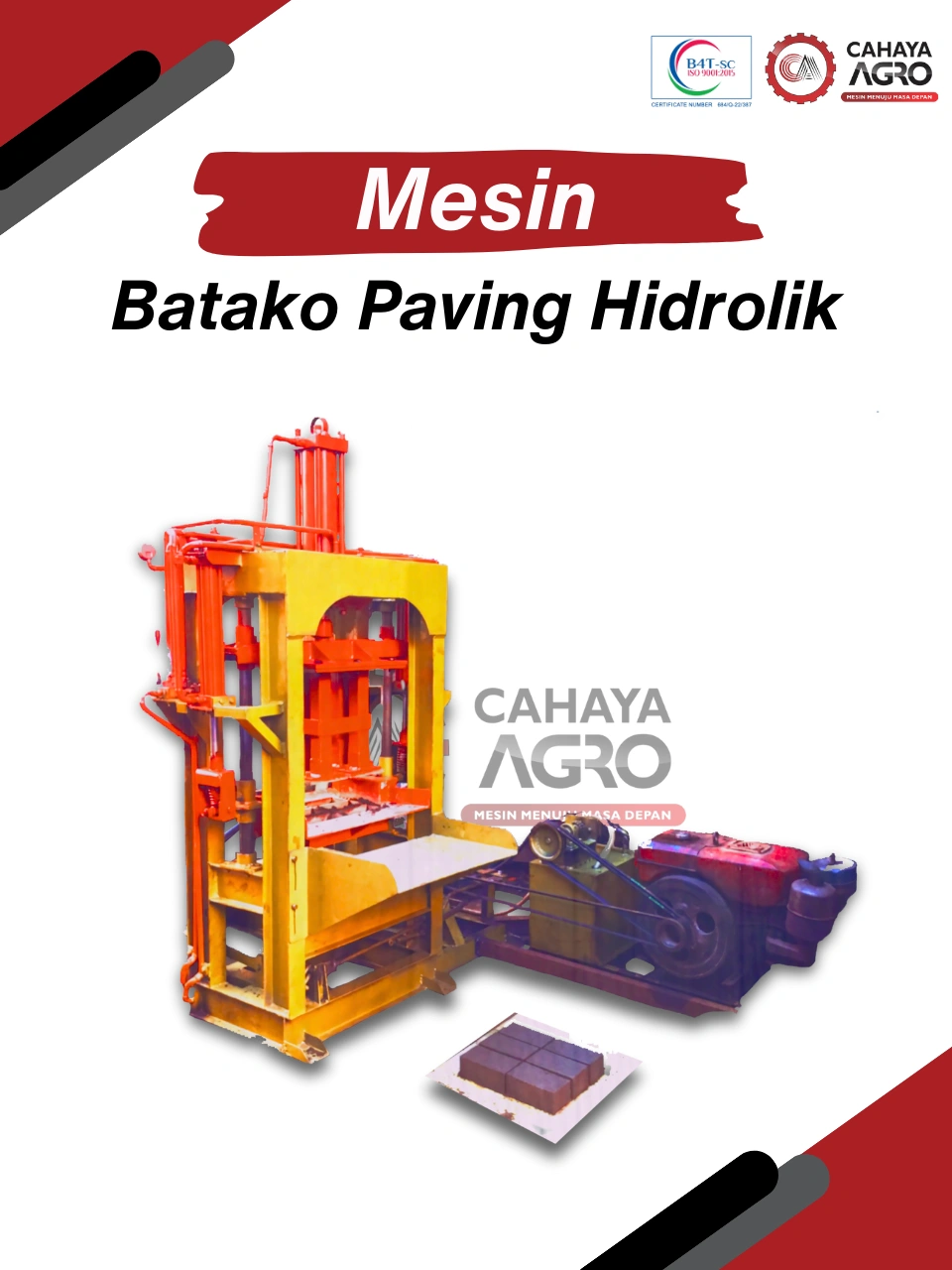 MESIN PRESS HIDROLIK BATAKO DAN PAVING CA-B-PHBP-2000