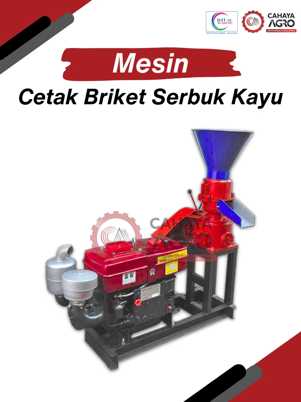 MESIN CETAK BRIKET SERBUK KAYU CA-B-CBSK-150