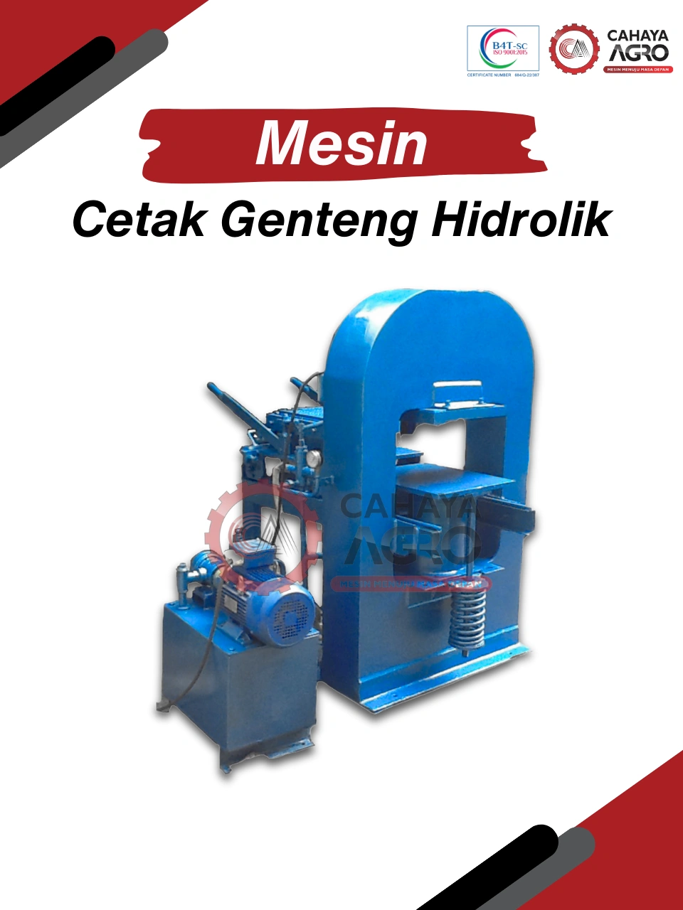 MESIN CETAK GENTENG HIDROLIK CA-B-CGH-1GLMBG