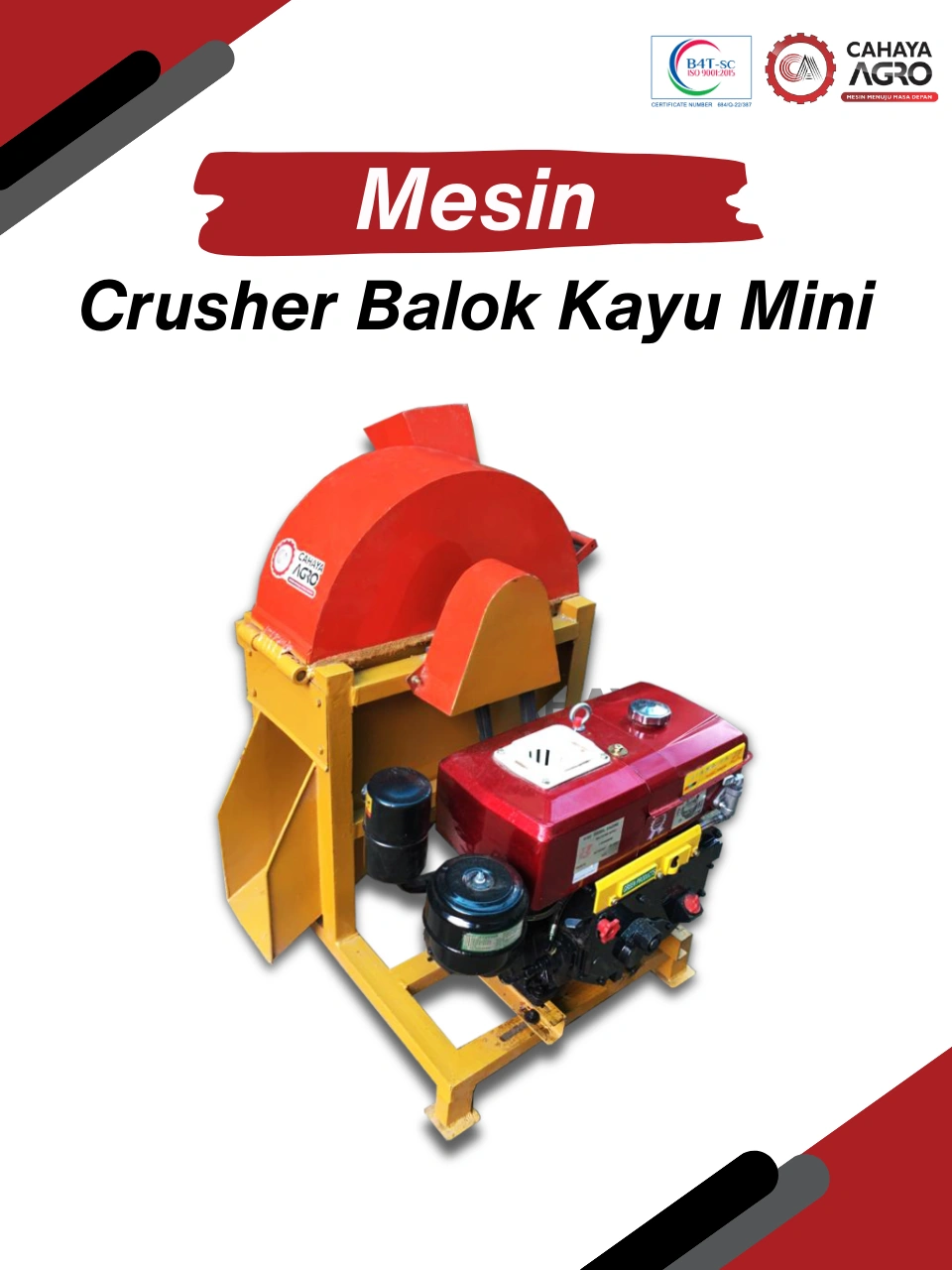 MESIN CRUSHER BALOK KAYU CA-B-CBK-50