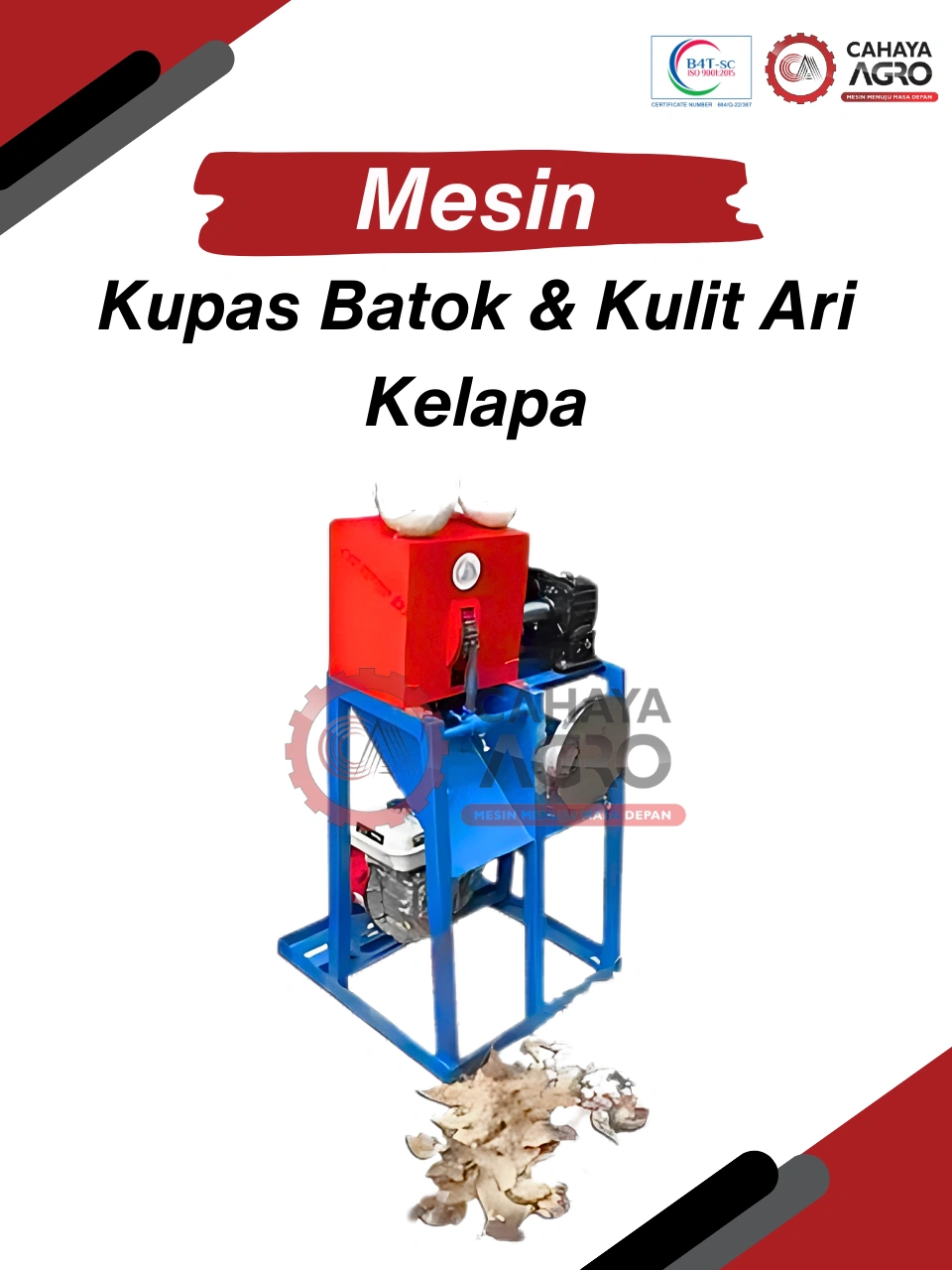 MESIN KUPAS BATOK KELAPA DAN KULIT ARI KELAPA CA-PP-KBKKAK-120
