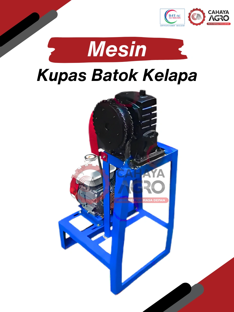 MESIN KUPAS BATOK KELAPA CA-PP-KBK-125
