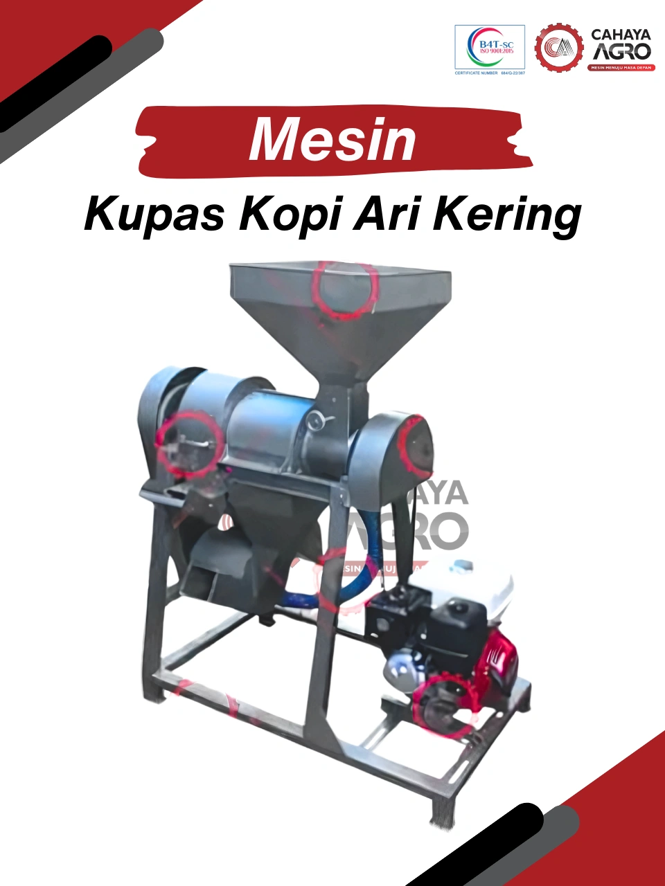MESIN KUPAS KULIT ARI KOPI CA-PP-KKAK-100
