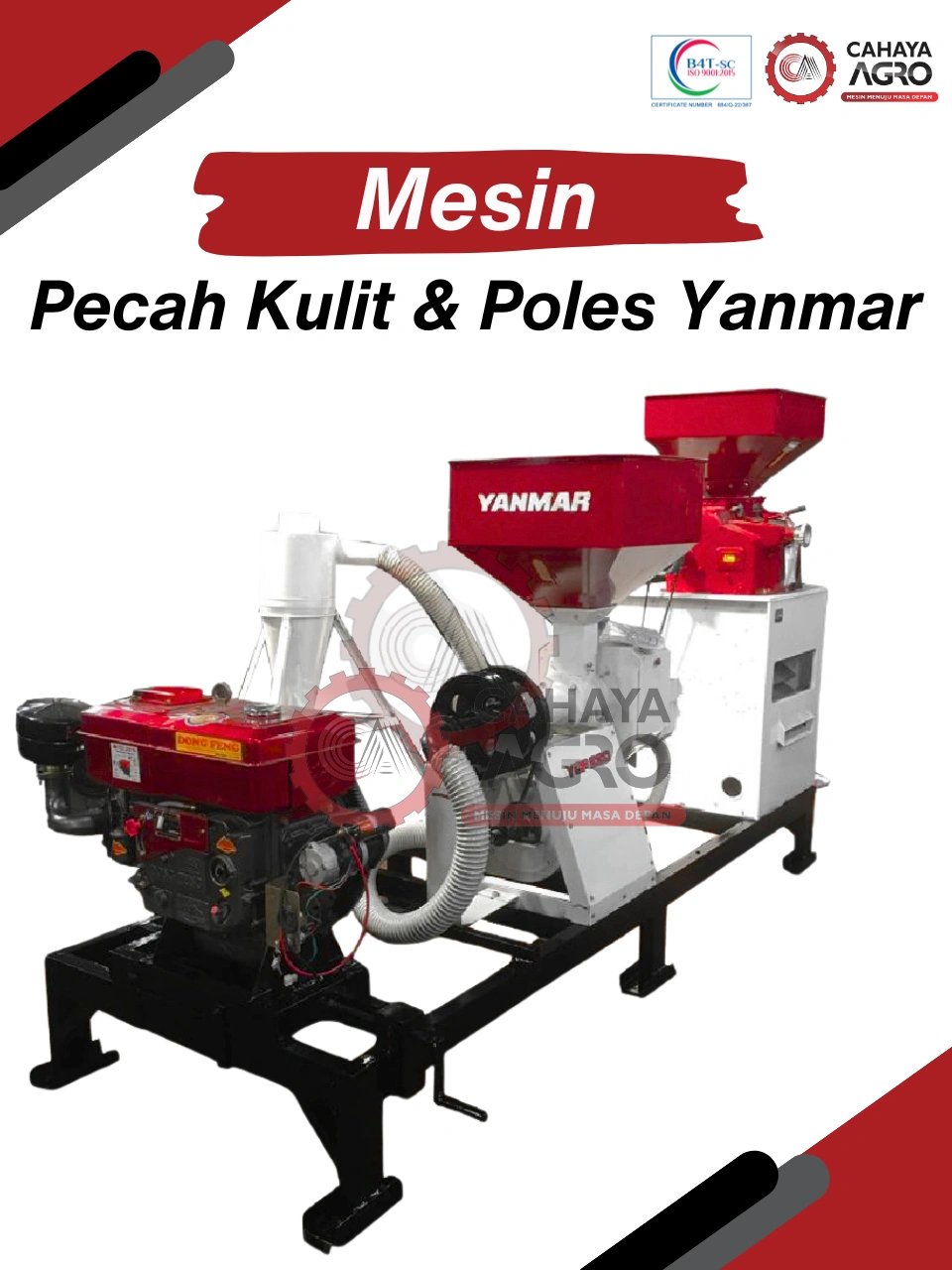 MESIN PECAH KULIT & POLLES YANMAR CA-P-PKPY-30
