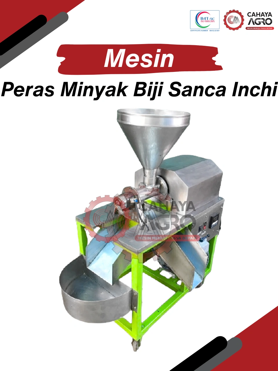 MESIN PERAS MINYAK  BIJI SANCA INCHI CA-P-PMBSC-7