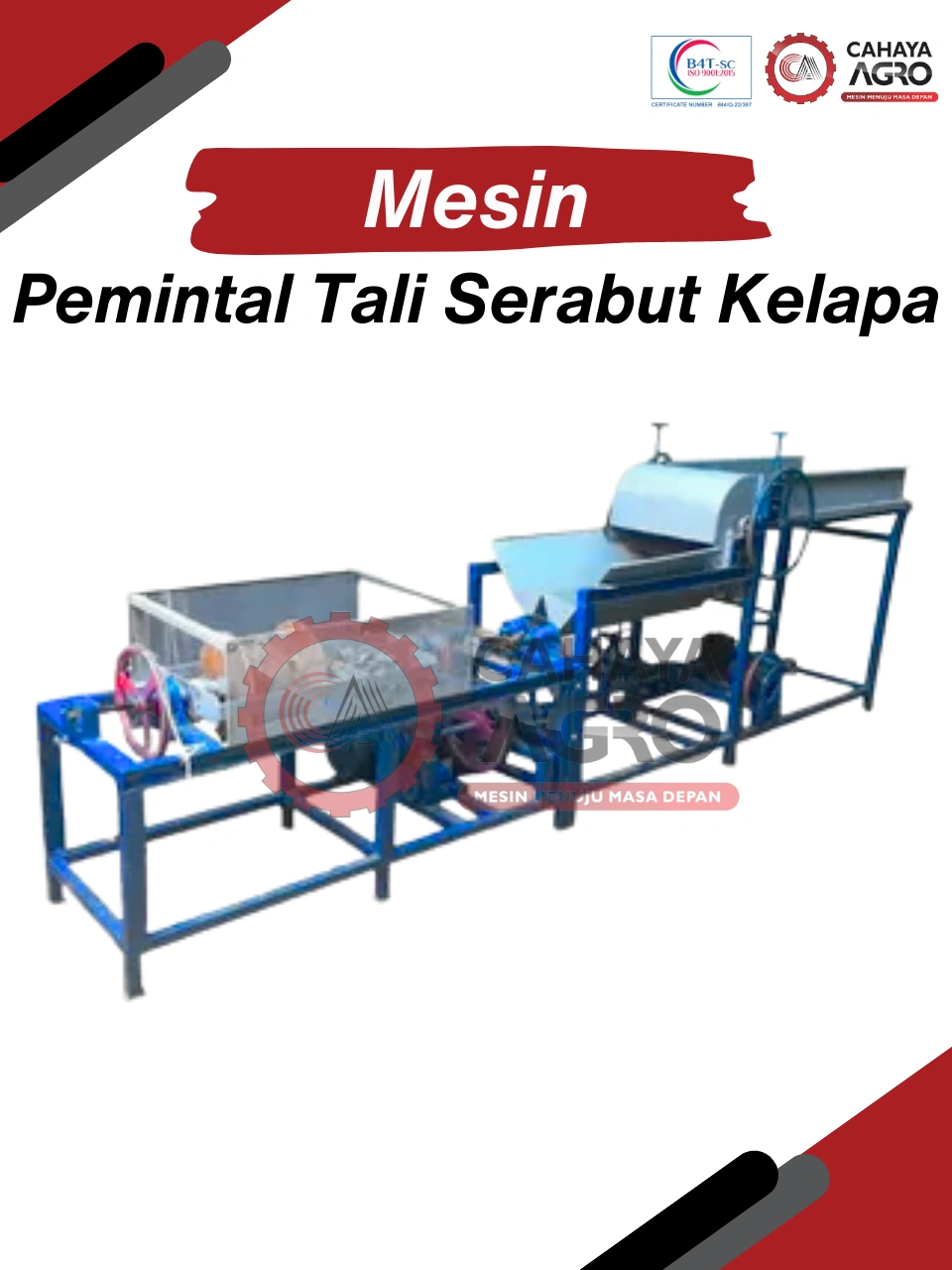 MESIN PEMINTAL TALI SERABUT KELAPA CA-TTG-PTSK-1200