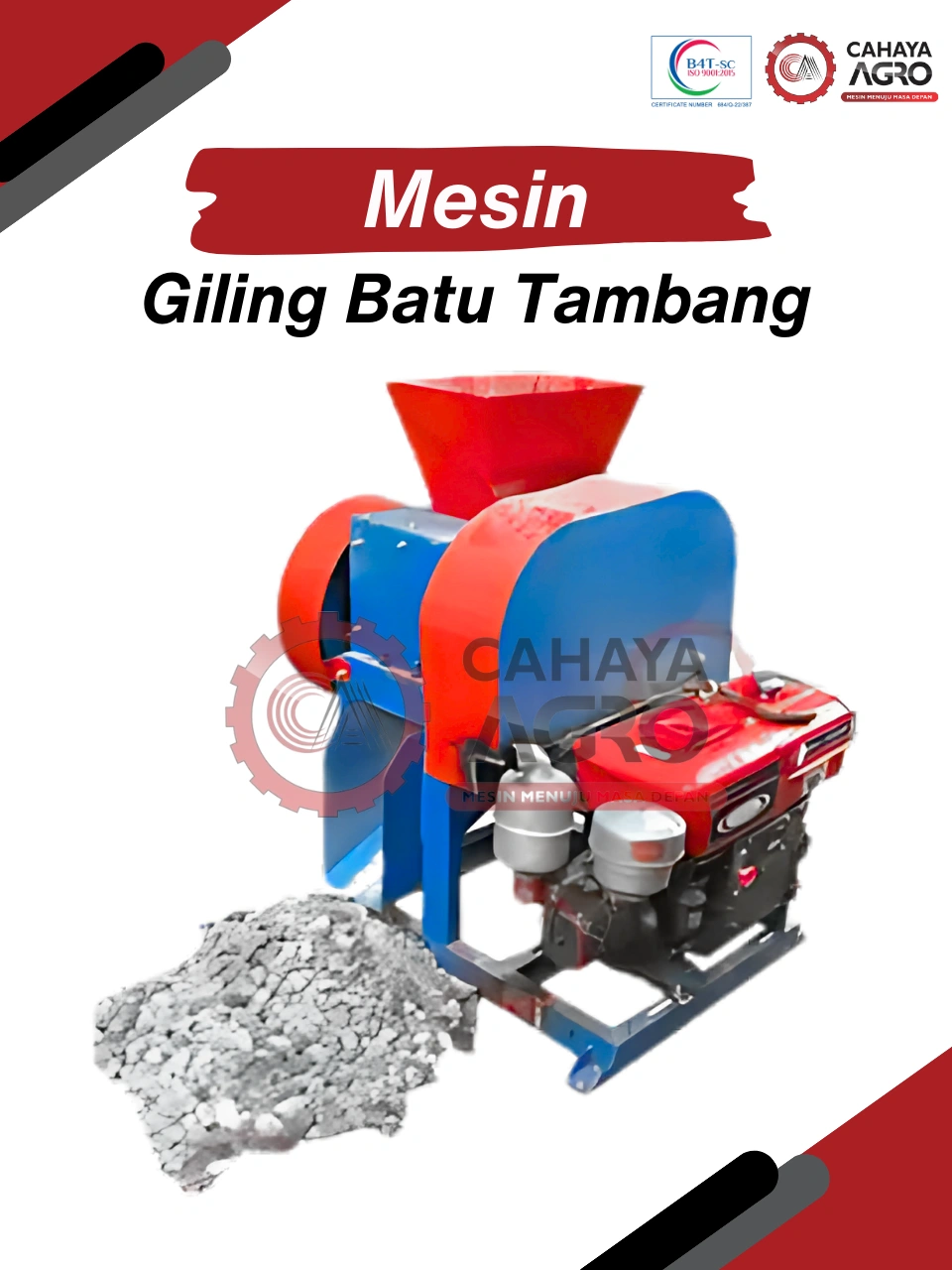 MESIN GILING BATU TAMBANG CA-B-GBT-100