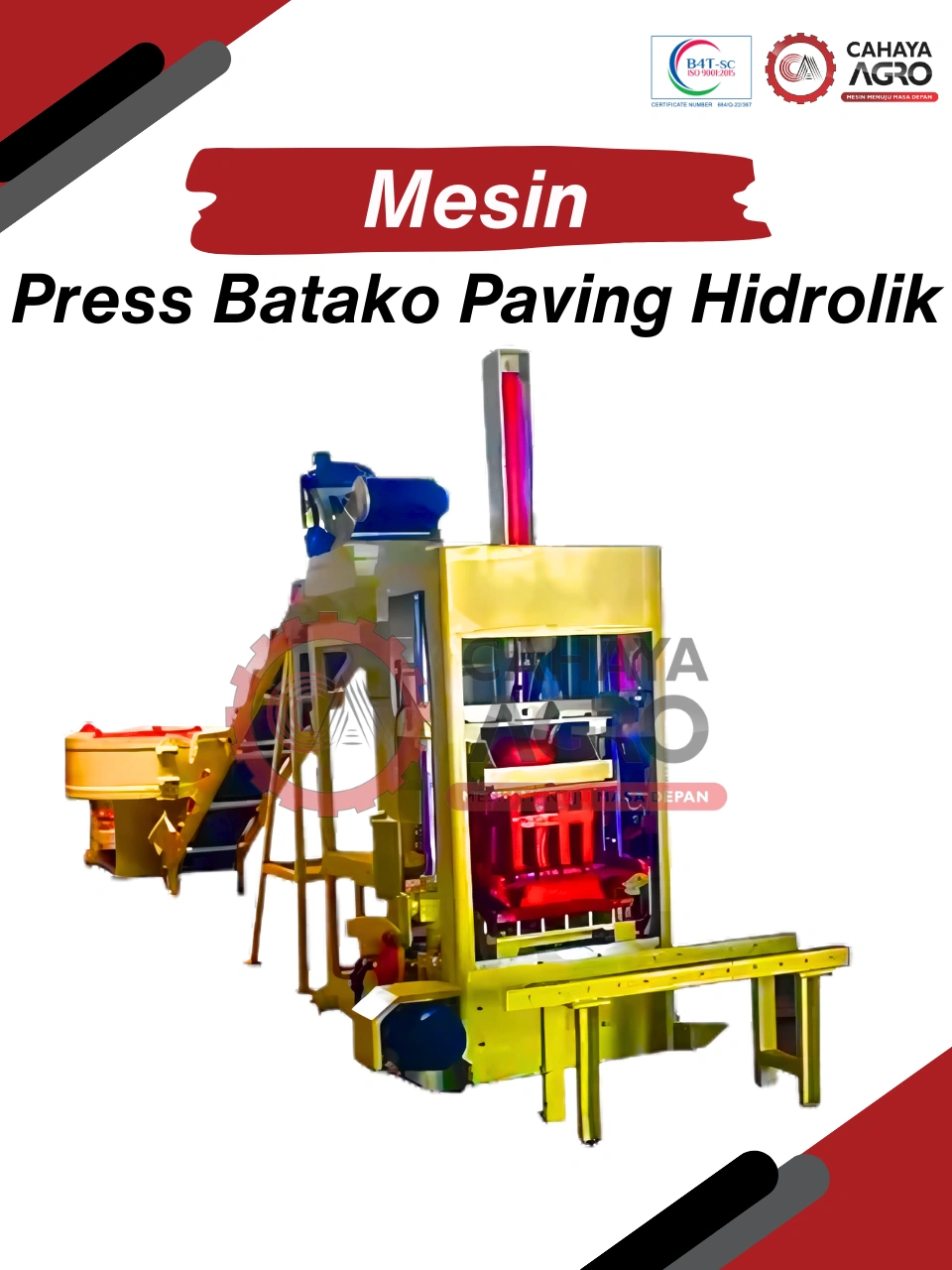 MESIN SET PRESS BATAKO PAVING HIDROLIK CA-B-PBPH-600
