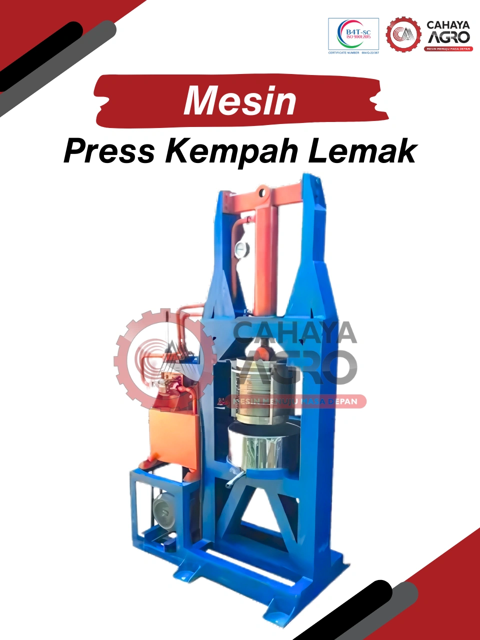 MESIN PRESS KEMPA LEMAK CA-MM-PKL-30