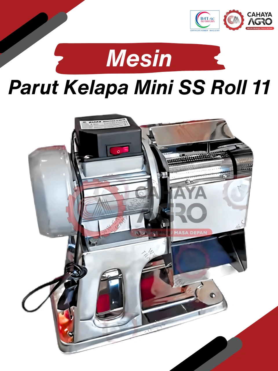 MESIN PARUT KELAPA MINI STAINLESS STEEL CA-MM-PK-5 ROLL11CM
