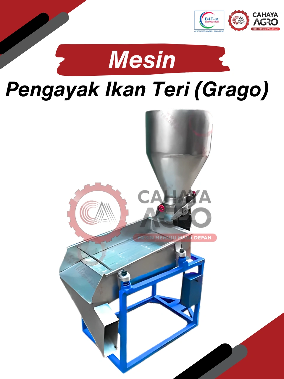 MESIN PENGAYAK IKAN TERI (GRAGO) CA-MM-PITG-50