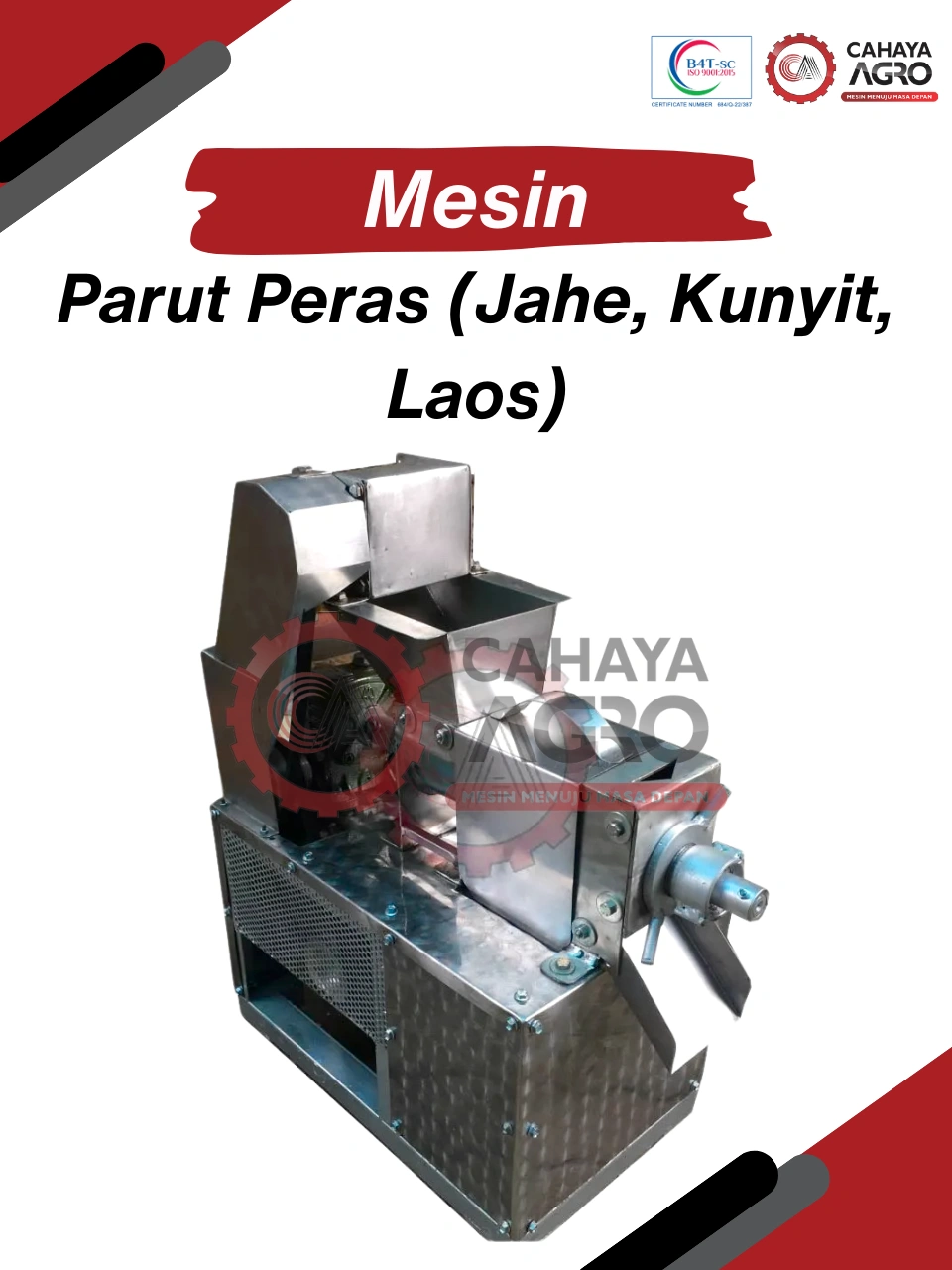 MESIN PARUT PERAS JAHE KUNTIT LAOS CA-MM-PPJKL-5