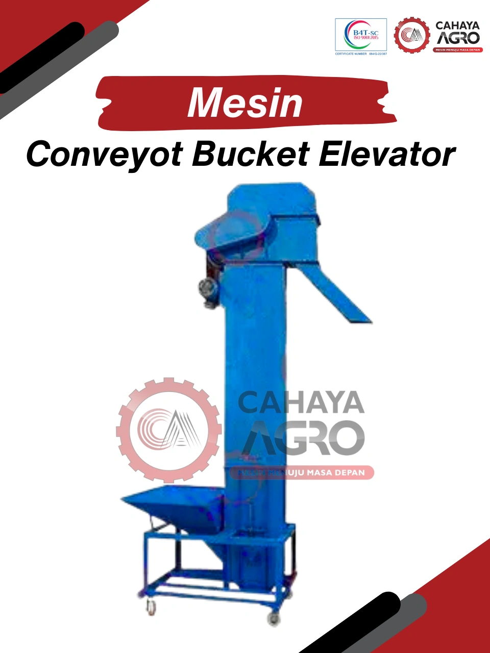 MESIN CONFEYOR BUCKET ELEVATOR CA-TTG-CBE-1200