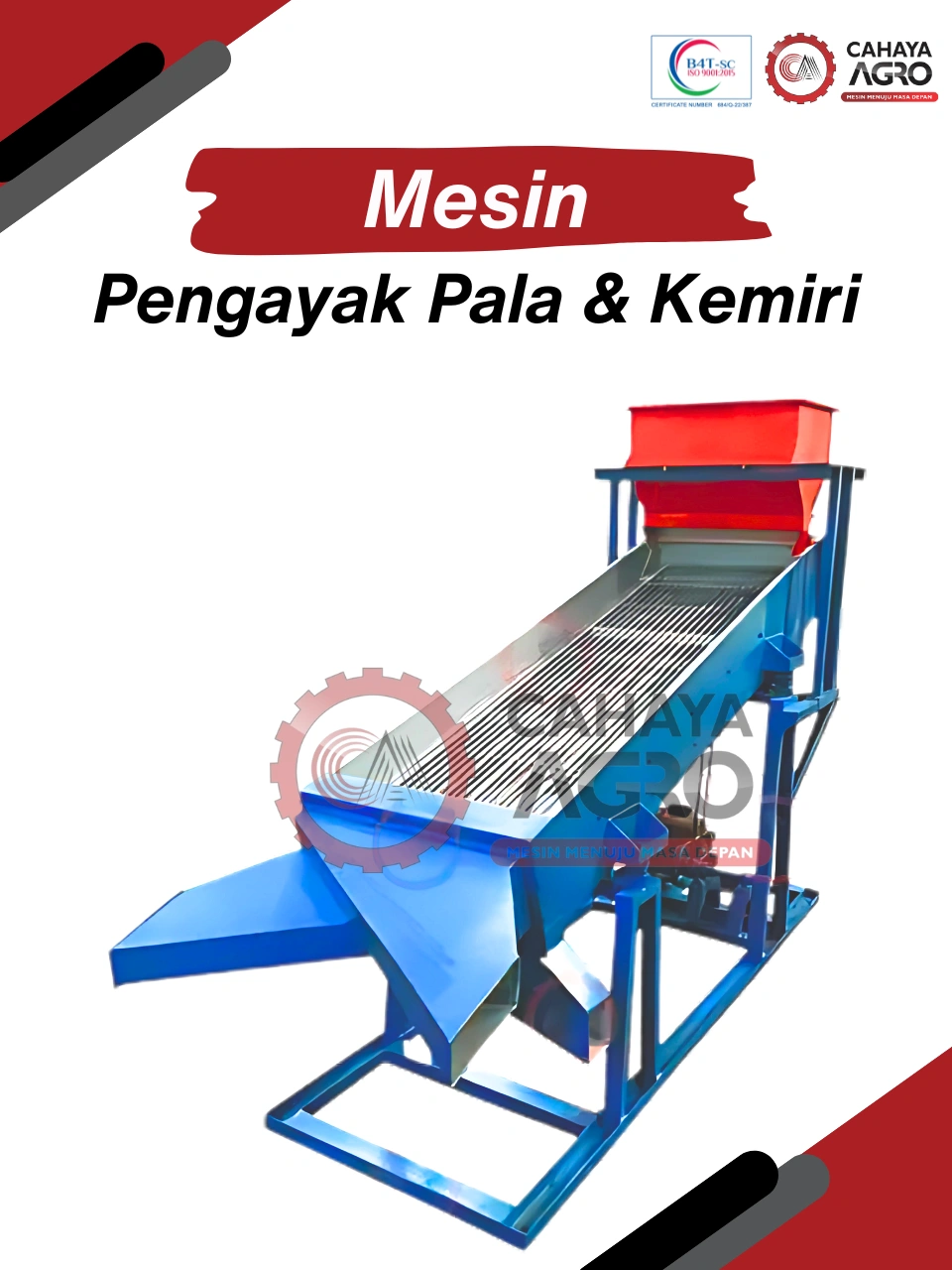 MESIN PENGAYAK PALA & KEMIRI CA-PP-PPK-300